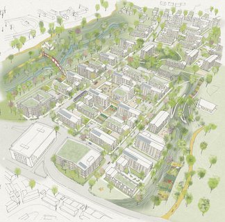 Matthew Lloyd Architects Take Back The City Belfast Aerial View Masterplan Square 1